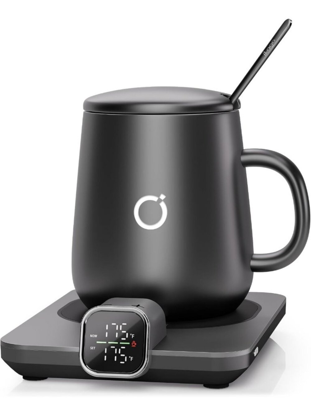 Coffee Cup Warmer & Mug Set with Precise Temperature Control - Perfect Gift!